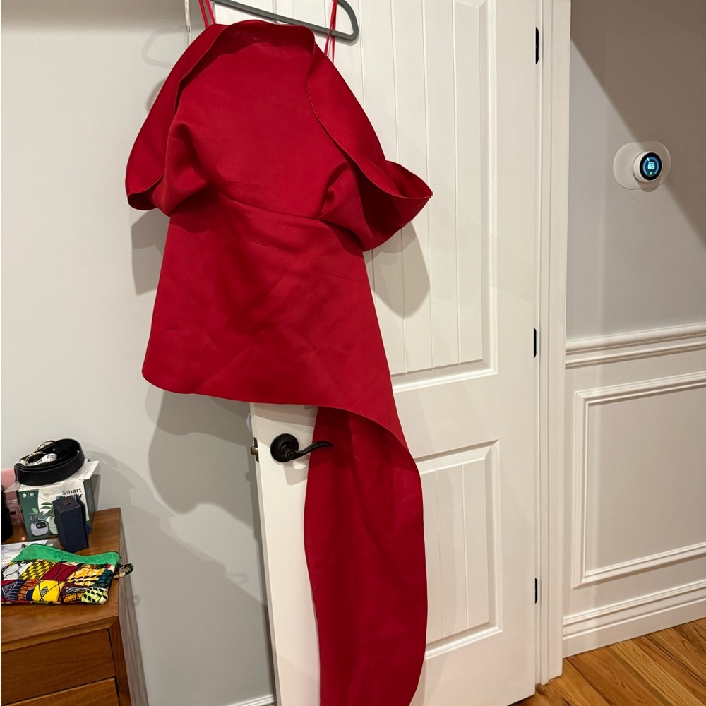 NWT Elegant Red Assymetrical Dress - Picture 6 of 14